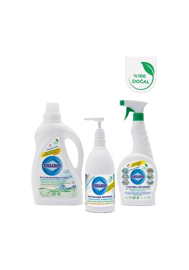 3lü Temizlik Seti-leke Çıkarıcı-bulaşık Makinesi-elde Bulaşık Deterjanı 2200 ML