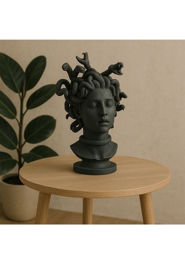 Medusa Heykeli Dekoratif Büst-fibrika Store
