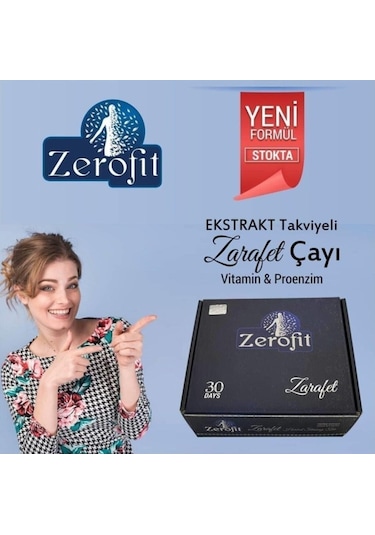 Zerofit Detoks Etkili Karışık Bitki Ekstratlı Form Çayı 60'lı