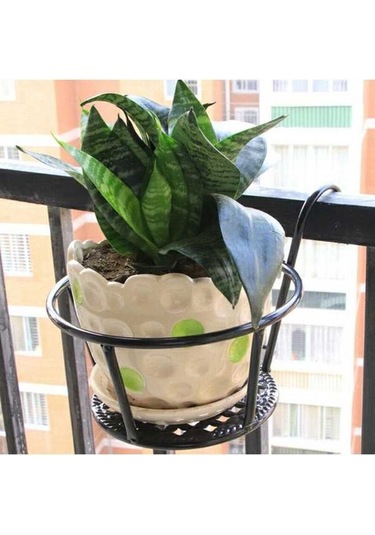 Ulzyvf Lebihmurah 5163 Metal Saksı Raf, Asılı Tencere Sepeti, Bitki Bahçe Depolama Standı