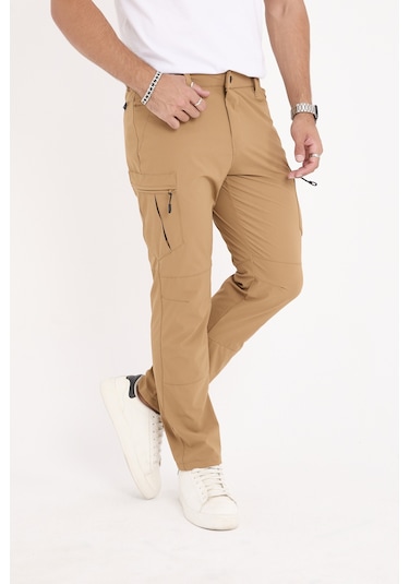 Camp532 Outdoor Tactical Su İticili Likralı Yazlık Erkek Taktik Pantolon Hardal