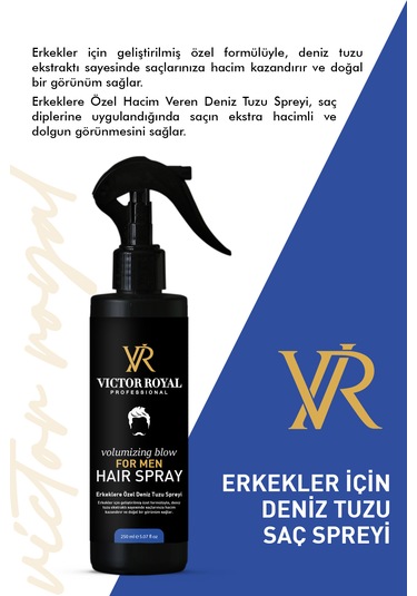 Victor Royal Erkeklere Özel Deniz Tuzu Spreyi 250 Ml