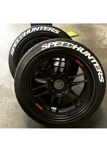 Motorsiklet 4X Speedhunters Ince Yanak Uyumlu Lastik 18Mm Sticker