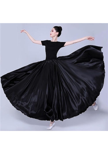 Siyah 360 Derece Saten Etek Oryantal Dans Kadın Çingene Uzun Etekler Dansçı Uygulama Giyim Çeşitli Katı Mor Altın Dans Eteği Siyah Siyah 360 Derece Saten Etek Oryantal Dans Kadın Çingene Uzun Etekler Dansçı Uygulama Giyim Çeşitli Katı Mor Altın Dans Eteği Siyah