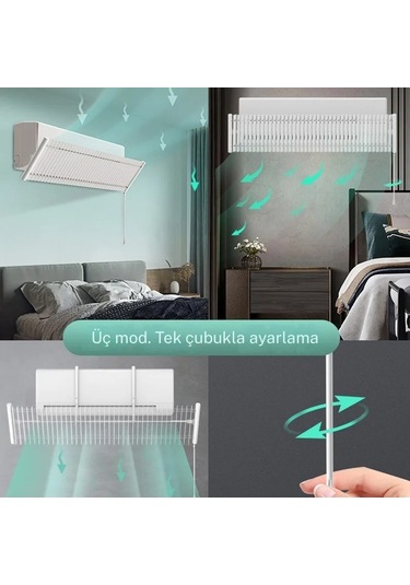 Techtic Alüminyum Panjur Klima Hava Yönlendirici Ayarlanabilir