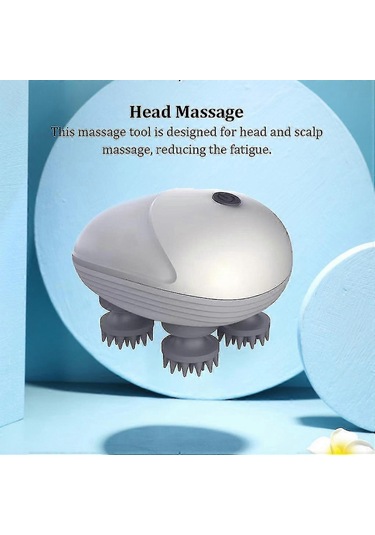 Ganzhoushop Masaj Cihazları Kadın Erkek Scrub Cihazı Elektronik Saç Derisigümüş Çok Renkli