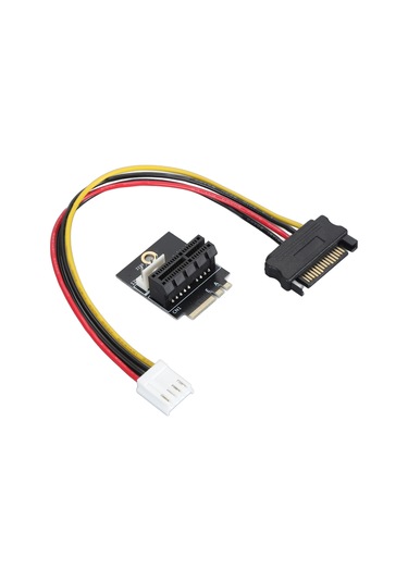 Yuntech01 M.2 Ngff Anahtar A/a+e/e'den Pcı-e 1x'e Dönüştürücü Adaptörü - 5v/12v Güç Kaynağı, Pcıe Kart Desteği, Çoklu İşletim Sistemi Desteği