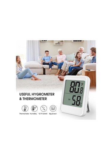 Yulong Reedark "büyük Ekranlı Dijital Termometre Higrometre - İç