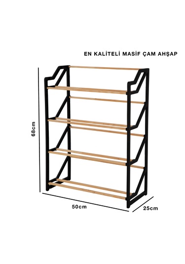 Na-01 Ahşap Ayakkabılık Kaliteli Masif Çam Çubuk Ahşap Ahşap