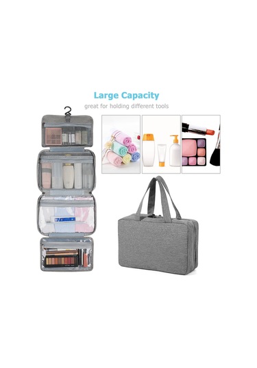 Moveevo Taşınabilir Seyahat Makyaj Çantası Su Geçirmez Saklama Çantası Kozmetik Çantası Makyaj Aletleri Düzenleyici