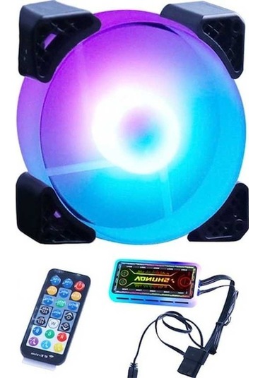 Fastbuy Rgb Soğutma Fanı: Hidrolik Yataklı, Sessiz, 1200 Rpm, Aura Sync, 12v Beyaz Beyaz
