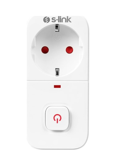 S-Link SL-010 750 Joule Anahtarlı Isıya Duyarlı Akım Korumalı Tekli Priz