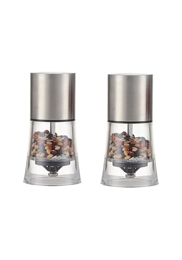 Büro Ev Ofis Mutfağı İçin 12cm Mini Akrilik Manuel Öğütücü El Değirmeni Diğer