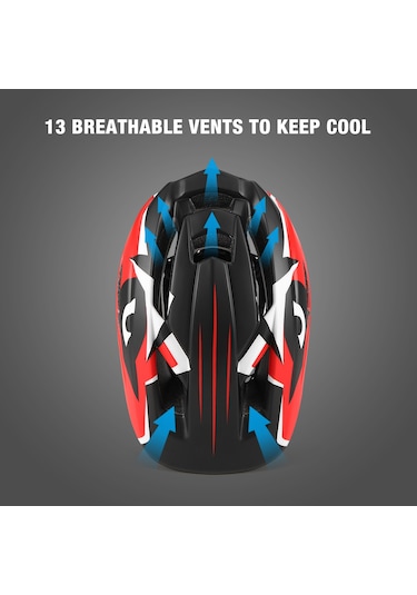 Lixada Mor Çocuklar Ayrılabilir Tam Yüz Kask Y11984pp-standart Standart Mor