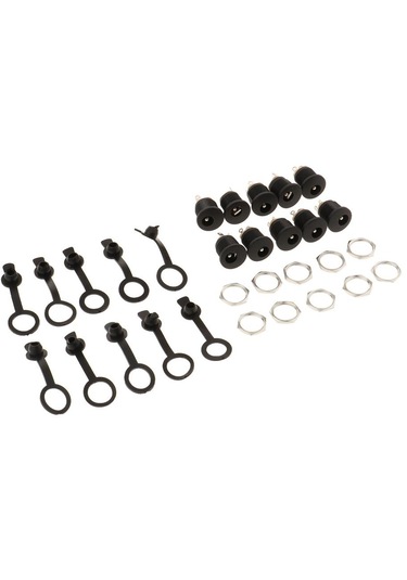 Homyl 10 Adet Dc 5.5x2.5mm Güç Kaynağı Jak Soketi, Toz