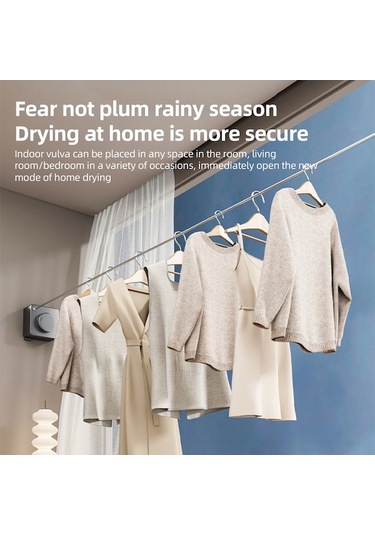 Novahub 16 Ft Çelik Askılık - Kullanışlı & Güçlü İç/dış Mekan Çamaşır Kurutma Hattı