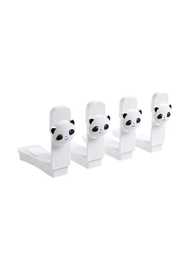 Uzun 4 Adet Beyaz-4 Adet/takım Panda Çarşaf Klip Çarşaf Kemer Raptiye Yatak Kaymaz Yorgan Kapakları Çarşaf Tutucular Tutucu Raptiye Klipleri Yatak