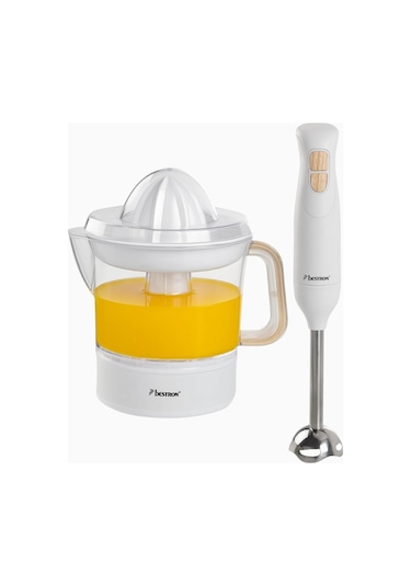 Bestron Nordic Home Elektrikli Retro Meyve Sıkacağı & El Blender Seti
