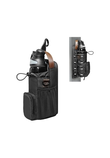 Manyetik Spor Çantası, Su Şişesi Tutucu Spor Salonu Manyetik Çanta Şirketi, Spor Seyahati, Seyahat, İş Ve Spor İçin Manyetik Crossbody Spor Salonu Siyah Siyah