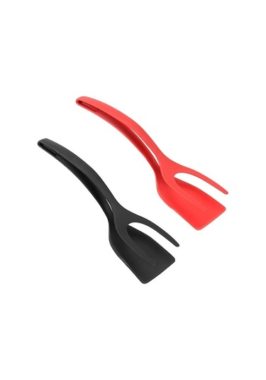 Ulzyvf Yumurta Yapışmaz Turner Tost Spatula Siyah Siyah Pişirme Mutfak Maşa Krep Kızarmış Kelepçe Kavrama İn Gıda Flipper Ekmek Çevirme Aksesuarları 2 1 Ns Siyah