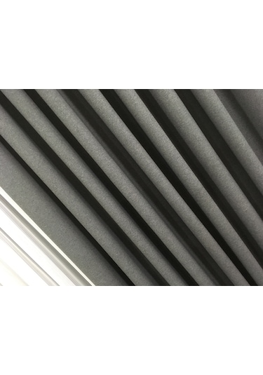 Perdefony Keten Fon Perde Koyu Gri