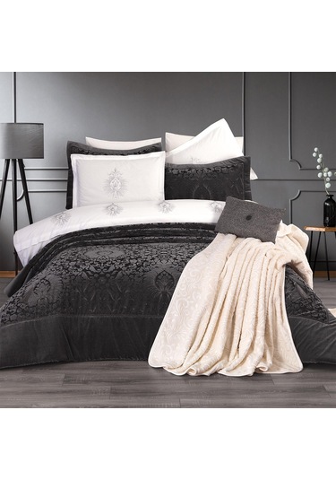 Schafer Merlot Çeyiz Seti-11 Parça-Gri