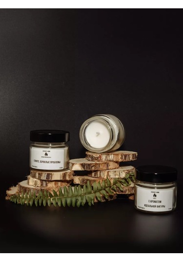 Vorobey Home Aromatik Mum "yanan Yetişkin Sorunları". 263625936 Beyaz