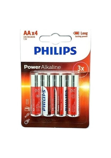 Philips Power Alkalin Kalem Pil 4xaa 1.5volt Kalem Pil