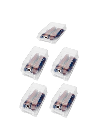 Toptanfoni Şeffaf Bayan Ayakkabı Saklama Kutusu 5'li Saklama Ve Koruma Kutusu Şeffaf