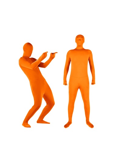 Lemestar Turuncu Klorlu Tek Parça Fotoğraf Stüdyosu Kırpma Tulumu - 170cm Yükseklik İçin