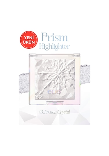 Mikro İnci Tanecikleriyle Yoğun Işıltı Sağlayan Highlighter Clıo Prism Highlighter 03 Frozen Crystal 03 Frozen Crystal