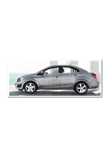 Db Chrome Chevrolet Aveo Sedan Cam Çıtası Nikelajı 2006-2011 4  Pa