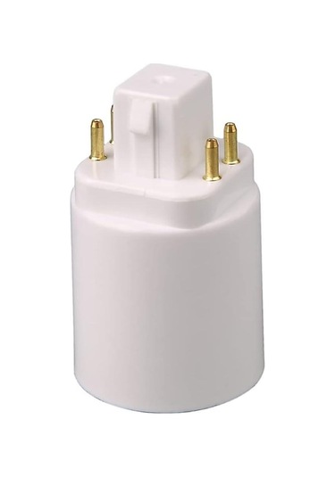 Led Lamba Adaptörü G24q-e27/e26/e14 Lamba Tutucu Soket Dönüştürücü 4 Kutuplu Soket Dönüştürücü Lamba Tutucu Beyaz 4 Adet