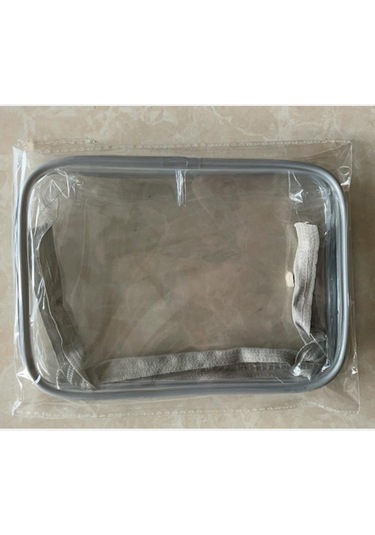 Homyl Şeffaf Kozmetik Çantası Pvc Kullanılabilir