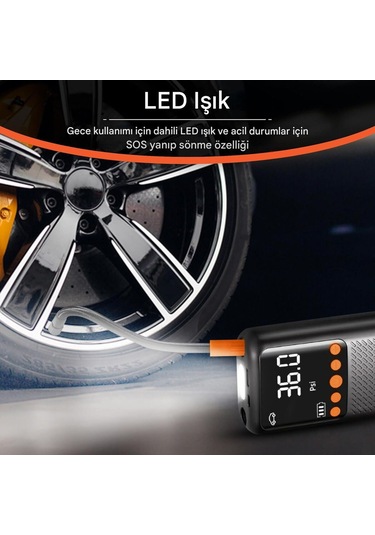 Mts Czk-5621 Şarjlı Lastik Şişirme Cihazı