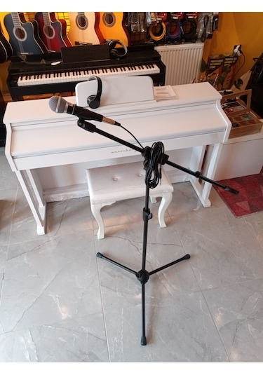 Mikrofon Standı Ayaklığı + D-sound Dinamic Mikrofon + Mic Kablosu Seti