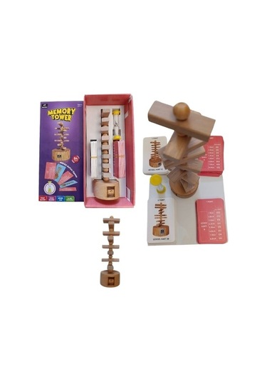 Memory Tower Hafıza - Hafıza Oyunu - Ahşap Oyuncak - Kutu Oyunu