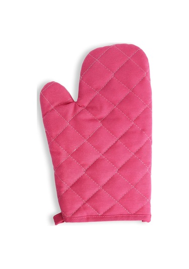 Yanmaz Fırın Eldiveni Ve Fırın Tutacağı 1 Eldiven 1 Tutacak Fuşya