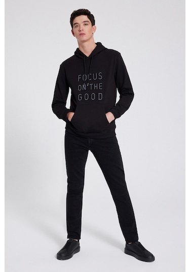 Ds Damat Slim Fit Siyah Sweatshirt 1hce238310119 Siyah