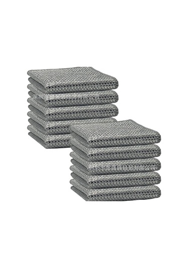 Youmex Mutfak Temizlik Paspası 3 Katlı Çelik Ipli 20x20 Cm 10 Adet Kırılmaz Dayanıklı Temizleme Bezi Diğer