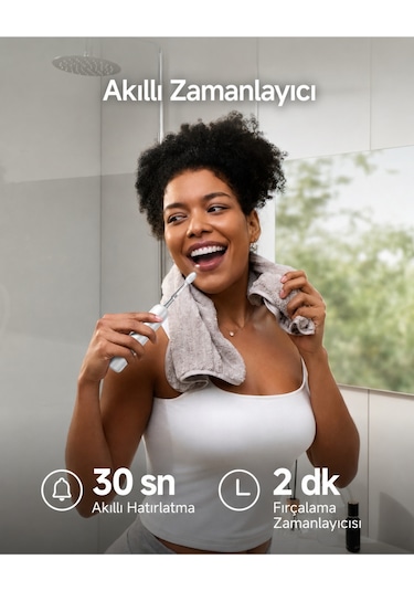 Laifen Wave Pro Abs Beyaz Elektrikli Diş Fırçası Beyaz