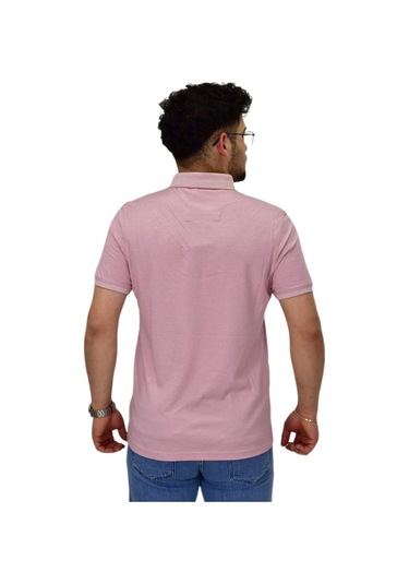 Erkek Polo Yaka Merserize Tişört 1000 Bgl-st04532 Pembe