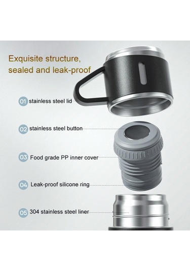 500ml 304 Paslanmaz Çelik Termos Kupası, Özellik: For Gift Box Set Diğer Diğer