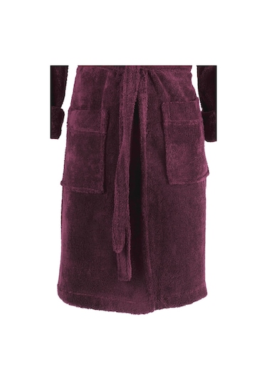 Maisonart Rob Şalyaka Wellsoft Peluş Sabahlık Robdeşambr Bornoz Bordo S/m Bordo
