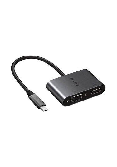 S-link Swapp 4k 30hz Typec To Hdmı + Vga Adaptör