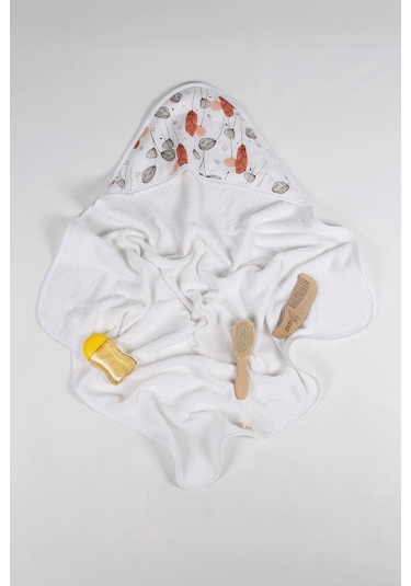 Luckka %100 Pamuk Bebek Havlu Kundak Banyo Havlusu - Ztkundak Standart