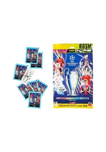 - 2025 Uefa Şampiyonlar Ligi Sticker - Mega Multipack Açık Ahşap