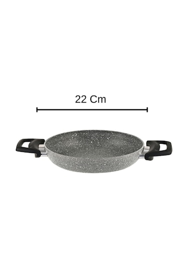 Diez 22 Cm Granit Ezme Sahan GriYanmaz Yapışmaz