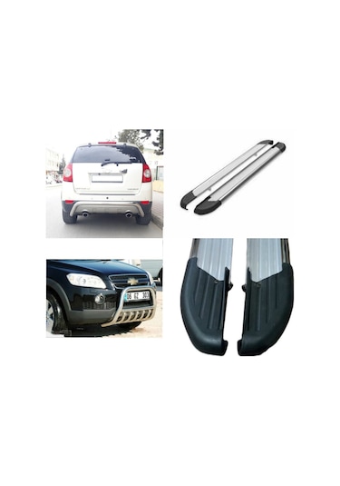 CHEVROLET CAPTİVA 2012 ÖNCESİ ÖN ARKA TAMPON KORUMA AMAZON YAN BASAMAK 3 LÜ SET KAMPANYA
