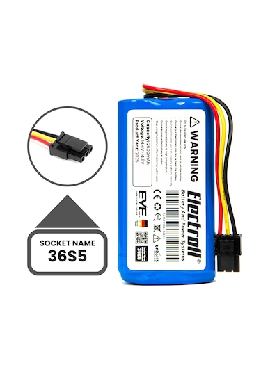 360 S5 Batarya 2600mah Pil Akıllı Robot Süpürge Bataryası